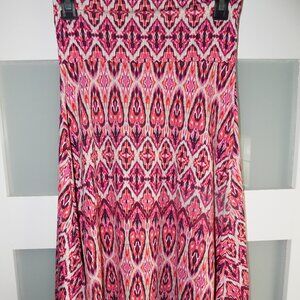 Lularoe Azure A-Line Skirt Multi-Colored Geometric Design Size S Women's